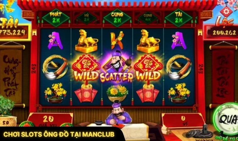 Chơi Slots Ông Đồ Tại ManClub